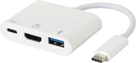 USB-C AV Multiport Hub For Macbook Pro & DP Alt mode HDMI(4kx2k) + USB3.0 + USB-C Charging port. Supports DP Alternate mode devices USB Hubs