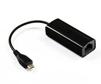 USB MICRO to Ethernet, Black USBMICROETHBB, Wired, Micro-USB, Ethernet, Black Cable Gender Changers