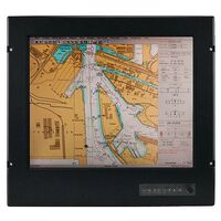 19" Marine Display, VGA+DVI+Video input, 5W resistive touch/RS232