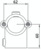 Rohrverbinder | T-Stück mit Bolzen aufklappbar | 136C42 | 42,4 mm | 1 1/4" | Temperguss u. Elektrogalvanisiert
