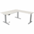 Sitz-/Stehtisch Move 3 BxT 180x180cm (mit Anbautisch) silber/weiß