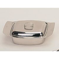 Sunnex Butter Dish with Lid Made of Stainless Steel Dishwasher Safe 115x185mm