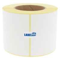 Thermodirekt-Etiketten 100 x 100 mm, 750 Thermoetiketten Thermo-Eco Papier auf 3 Zoll (76,2 mm) Rolle, Etikettendrucker-Etiketten permanent