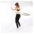 Sport-Tec Hula Hoop Reifen, ø 100 cm, 1,5 kg, inkl. Maßband Power Fitnessreifen Hulahoop zur Gewichtsreduktion, Gelb