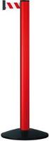 Gurtpfosten Safety rot Gurtlänge 3,70 m Gurt rot/weiß