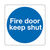 MANDATORY SIGN - FIRE DOOR KEEP SHUT