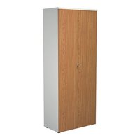 Jemini Wooden Cupboard 800x450x2000mm White/Nova Oak KF811145