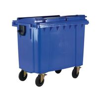 4 Wheeled bin with optional lockable lid - 770L