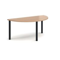 Semi-circular leg meeting table