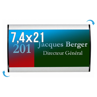 Plaque Signa Budget Alu-Sign 74 x 210 mm