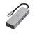 Hama 4 port USB-C 2xUSB-A +USB-C +LAN Multiport hub ezüst (00200108)