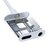 Adapter przejściówka rozdzielacz słuchawkowy USB-C - USB-C + 3,5 mm mini jack biały