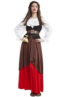 Disfraz de Mesonera Medieval para mujer XL