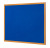 Bi-Office Earth Executive Blue Felt Notice Board with Oak Finish Frame 120x90cm right view