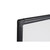 Bi-Office Whiteboard Maya, Two-sided Melamine, Plain/Gridded, Plastic Frame, Black, 90 x 60 cm Detail View