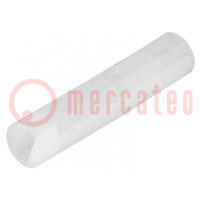 Spacer sleeve; LED; Øout: 4mm; ØLED: 3mm; L: 20mm; natural; UL94V-2