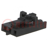 Plug; wire-board; female; 2.54mm; PIN: 3; w/o contacts; for cable