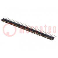 Connector: pin strips; socket; female; PIN: 30; straight; 2mm; THT