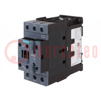 Contactor: 3-pole; NO x3; Auxiliary contacts: NO + NC; 65A; 3RT20