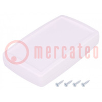 Enclosure: multipurpose; X: 60mm; Y: 97mm; Z: 19mm; ABS; white