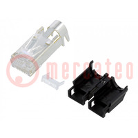 Plug; RJ45; TM21P; PIN: 8; Cat: 5e; shielded,with protection; 6.6mm
