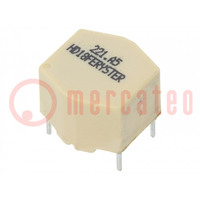 Inductor: wire; THT; 2.2mH; 500mA; 240mΩ; 230VAC; 10x15mm; -20÷50%