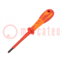 Screwdriver; insulated; MOD; 1; Blade length: 75mm; 1kVAC