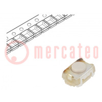 Microswitch TACT; SPST-NO; Pos: 2; 0.05A/12VDC; SMT; 1.57N; 2mm