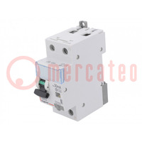 RCBO breaker; Inom: 25A; Ires: 30mA; Max surge current: 250A; IP20