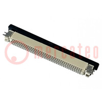 Connector; PIN: 40; ZIF FFC; 0.5mm; Type: top contacts