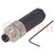 Connector: M8; male; PIN: 3; straight; unshielded; for cable; plug