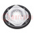 LED lenzen; rond; silicone; transparante; Kleur: zwart; H: 20,7mm