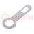 Tip: solder lug ring; 0.5mm; M3; screw; silver plated; brass