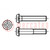 Screw; M2x16; 0.4; Head: button; hex key; HEX 1,3mm; steel; ISO 7380