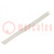 Insulating tube; silicone; natural; Øint: 4mm; Wall thick: 0.5mm