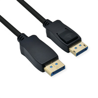 ROLINE DisplayPort-kabel, v2.0, DP M - M, zwart, 1,5 m