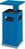 Außenascher/Abfallbehälter - Blau, 91 x 39.5 x 39.5 cm, Stahlblech, 38 l