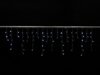 Cascade Light LED - 2 x 0,6 m - 72 witte lampen - transparant draad - modulator - 24 V