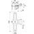 Skizze zu MACO RUSTICO Ladenkreuzband BLR flächenbündig, verstellbar, schwarz (57056)
