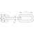 Skizze zu Köracél hosszúszemű lánc ~DIN 763, ø 1,5 mm, köteg = 100 m, rozsdamentes A4