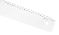 Lineal 100 cm, mm-Teilung, Facette, glasklares Plexiglas®