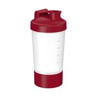 Artikelbild Shaker "Protein", Pro, 0.40 l, Version 1, transparent/standard-red