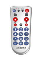 Vivanco UR Z2 afstandsbediening DVD/Blu-ray, SAT, TV Drukknopen