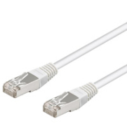 Goobay 1.5m CAT5-150 FTP networking cable White Cat5e