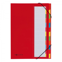 Pagna 44133-01 indextab Karton, Papier, Polyester, Rubber Rood