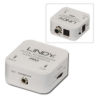 Lindy 70467 tussenstuk voor kabels 1xTosLink, 1xCoax 3.5mm Wit