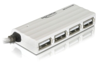 DeLOCK USB 2.0 external 4-port HUB 480 Mbit/s Weiß