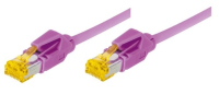 Tecline 0.3m Cat6a RJ-45 Netzwerkkabel Magenta 0,3 m S/FTP (S-STP)