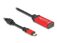 DeLOCK USB Type-C zu HDMI Adapter (DP Alt Mode) 8K 60 Hz mit HDR Funktion rot