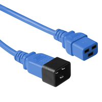 Microconnect PE2019B18 electriciteitssnoer Blauw 1,8 m C20 stekker C19 stekker